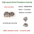 10pcs high speed WH Dental Handpiece flange bearing SFR144TLZWN 3.175*6.35*7.6*2.78mm stainless steel hybrid ceramic balls