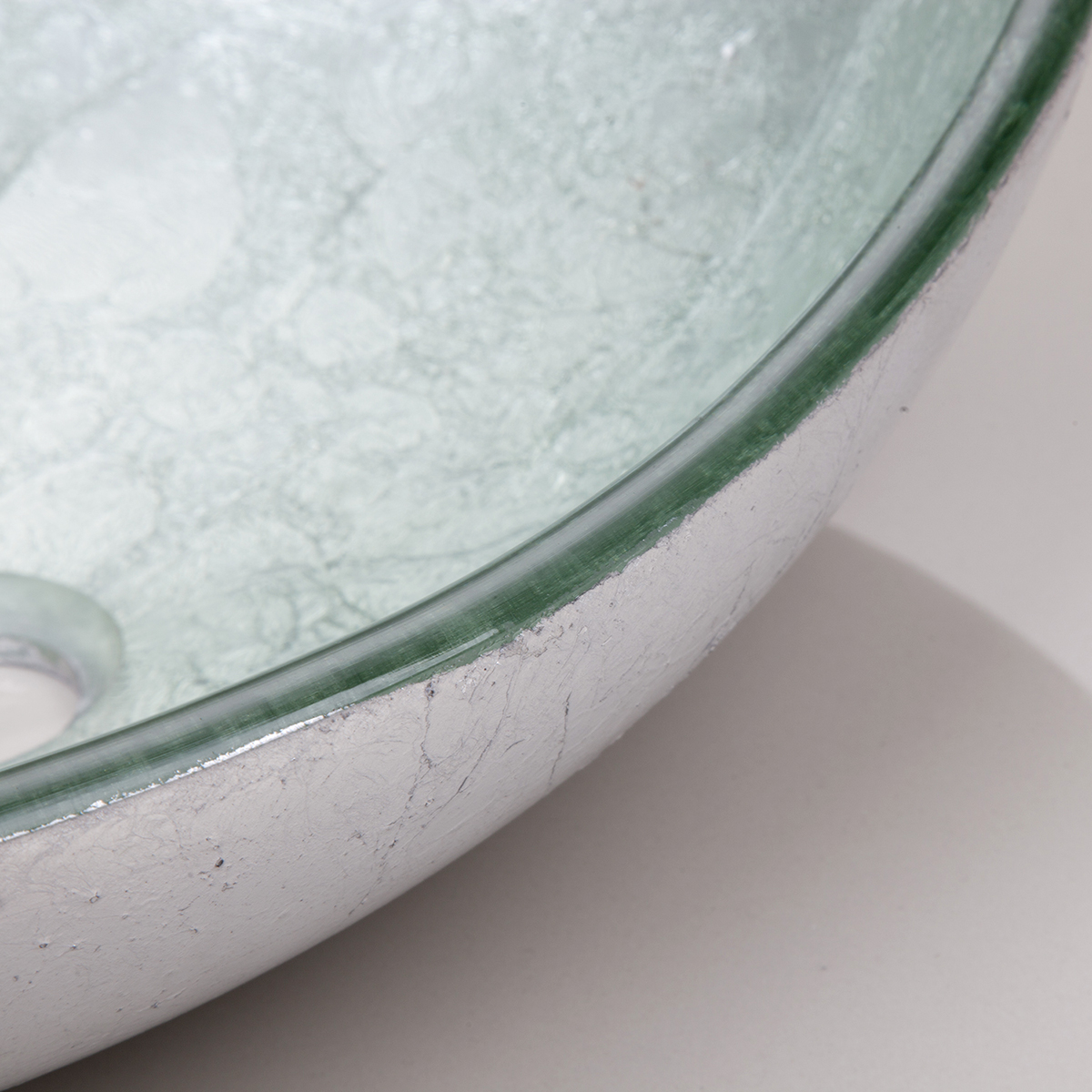 Monite Silver Oval Bathroom Washbasin Countertop Washroom Vessel Vanity Tempered Glass Basin Sink Faucet Set Brass Faucet