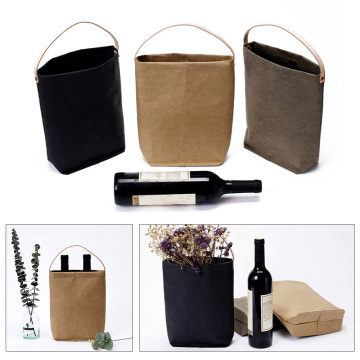 Washable Kraft Paper Bag Creative Plant Flowers Pots Multifunction Wear-Resistant Bags Reuse Environmentally Home Storage Bag