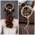 Pearl Bridal Headwear Flower Crown Wedding Bride Wreath Flowers Head Band Bohemia Women Hair Accessories Headband Wedding suit
