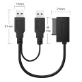 USB 2.0 SATA Cable Sata to USB Adapter 6+7P SATA to USB2.0 easy drive line transfer box Cable Notebook optical drive line