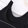 Women Sexy Cotton Crop Tops Seamless Sports Lingerie Padded Tank Top Wirefree Camis Deep U Beauty Back Fitness Underwear #F