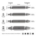 4pcs/set Drill Bits Damaged Screw Extractor Double Side Drill Bits Guide Set Out Bolt Stud Stripped Screw Remover Tool