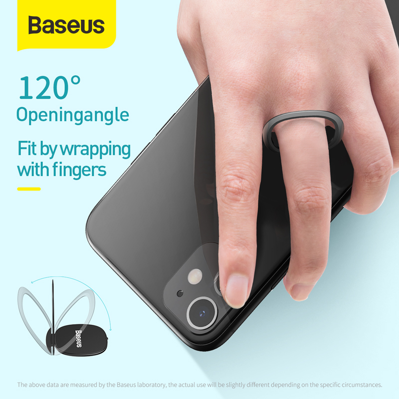 Baseus Car Phone Holder 2.1mm Thin Invisiable Stand For Xiaomi Samsung Mobile Phone Ring Holder Auto Phone Support Mount