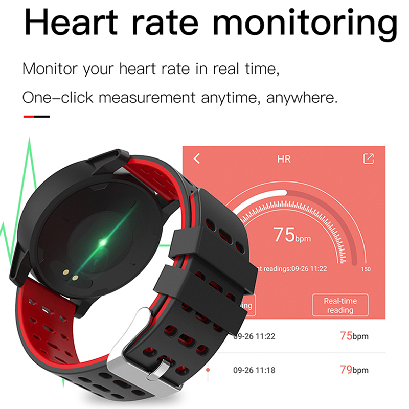 LIGE Smart bracelet Heart rate monitor Pedometer distance calories Consumption of digital electronic sport watch Call message