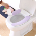 Wholesale Soft Comfortable Artificial Fiber Washable Bathroom Toilet Seat Cover Mat Lid Closestool Cloth Random