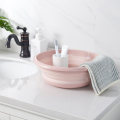 1PC Outdoor Folding Wash Basin Folding Bucket Container Portable Basin Collapsible Silicone Washbasin Bathroom Accessories U3