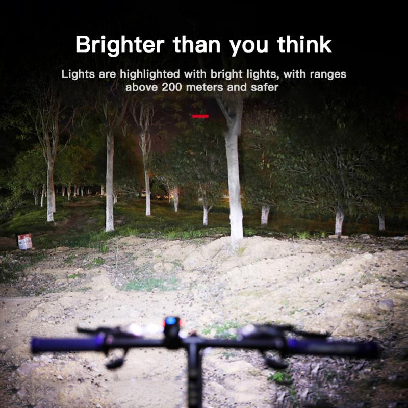 1/2 PCS Bike Light 1000LM 5 Modes USB Rechargeable Bicycle Light Headlight T6 Bicycle Handlebar Front Lamp Bicycle Accessories
