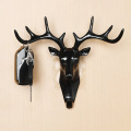 1pc Deer Head wall hook Animal Self Adhesive Clothing Display Racks Hook Wall Bag Keys Sticky Holder Coat Hanger Cap Room Decor