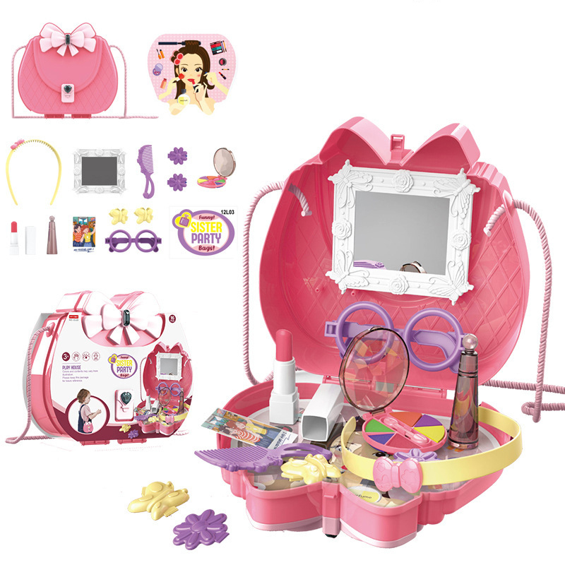 Children Simulation Kitchen Tableware Makeup Jewelry Candy Handbag Medical Tools Princess Makeup Play House Toys Girl Gifts