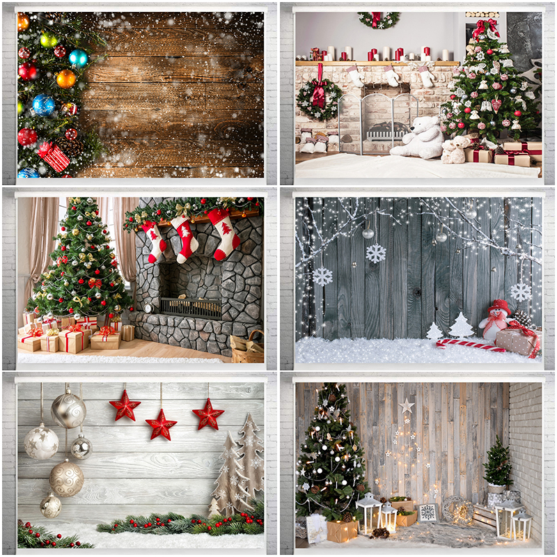 Portable Print Christmas Style Collapsible Photography Background For Shooting Party Games Backgrounds New Year 2021 TXTB1