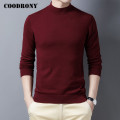 COODRONY Brand Sweater Men High Quality 100% Merino Wool Pullover Men 2020 Autumn Winter Soft Warm Pure Color Pull Homme C3014