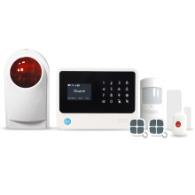 G90B Plus gsm wifi gprs sms alarm system mobile APP control smart home alarm 100wireless zone with outdoor siren alarm kit