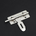 Silver Stainless Steel Anti-theft Door Latch Sliding Lock Barrel Bolt Latch Hasp Stapler Gate Safety Lock