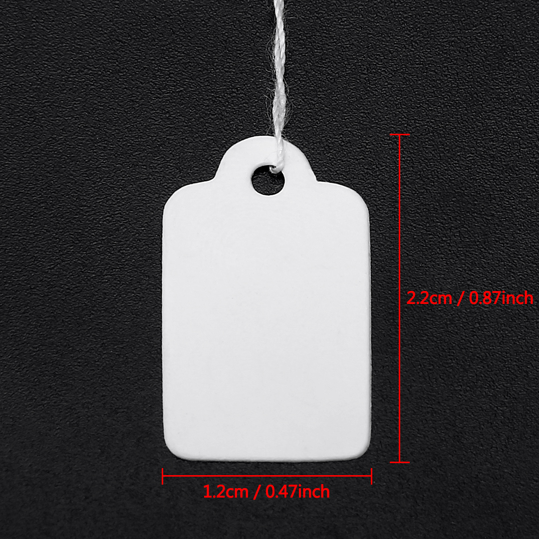 00pcs Price Labels Garment Tags Rectangular Label Merchandise Price Tags Paper Cards for Tie String Jewelry Clothes Display