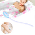 Body Bath Massager Applicator Head With Cover Long Handled Lotion Oil Cream Body Leg Bath Brush Massage Back-Rubbing Brush