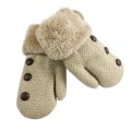 Winter Baby Gloves Children Warm Gloves Kids Boys Girls Soft Thickened Mittens Baby Plus Velvet Accessories 2-5Y