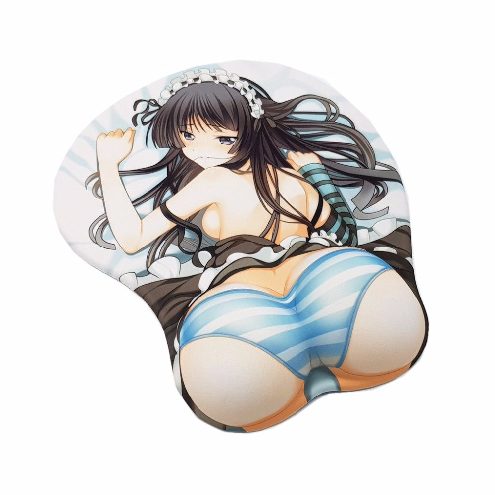 K-ON! Akiyama Mio Anime 3D Hip Gaming Mouse pads with Wrist Rest 2WAY Fabric