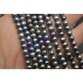 4~6mm Dark Gray Black Color Fresh Water Pearl Potato Loose Beads Fashion Jewelry making supply