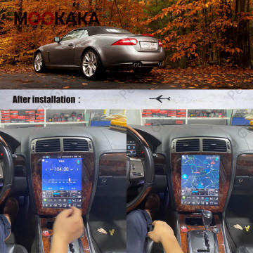 For Jaguar Xk XKR-S Radio Android 2007 2010 - 2015 Car Multimedia DVD Stereo Player GPS Navigation Head Unit PX6 Tesla Auto DSP