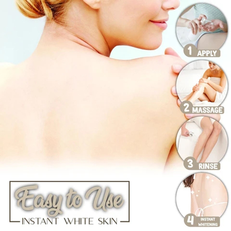 Whitening Volcanic Mud Bath Milk Cream Body Wash Exfoliating Body Lotion for Men Women JAN88