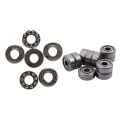 2Pcs 10 X 24 X 9Mm 51100 Single Direction Thrust Ball Bearings & 10Pcs Miniature Radial Ball Bearings 623ZZ 3X10X4Mm