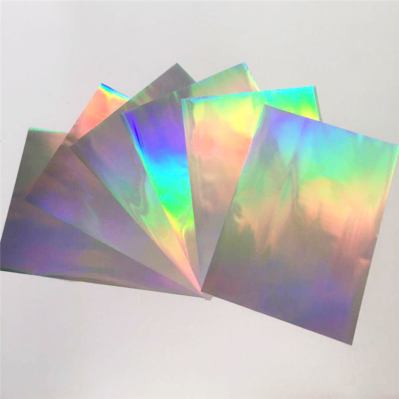 Myfoils A4 50pcs holographic hot Stamping Foil quill paper for Laminator Transfer by laser printer minc DIY stamping glue pen