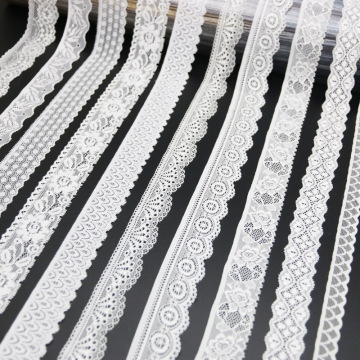 (5 meters/lot) white elastic lace Fabric underwear stretch laces Trim DIY Crafts Sewing