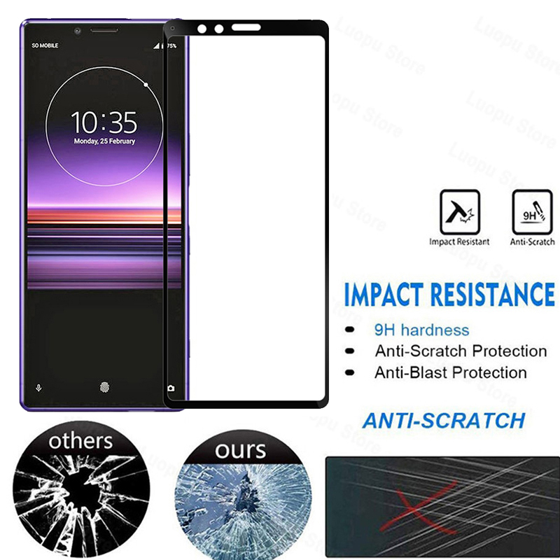 4-in-1 Camera + Tempered Glass For Sony Xperia 1 Screen Protector Glass On Sony Xperia 1 protective Glass