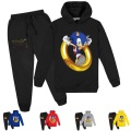 2020 Fall Autumn Boys Clothing Sets Kids Sonic The Hedgehog Hoodies Pants 2Pcs Suits Toddler Girls Outfits Sport Suits