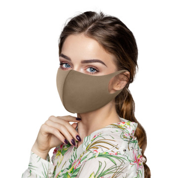 10pc Brown Soild Face Mask Cotton Fashion Fabric Mask Adult's Reusable Washable Air Purifying Pm2.5 Face Mask Carbon Filter Lay