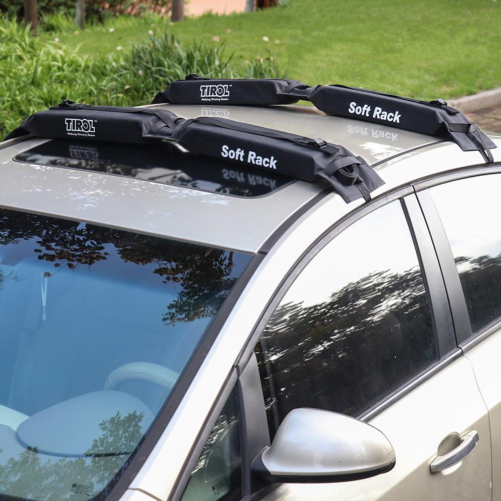 Universal Car Roof Rack Mount Outdoor Rooftop Soft Luggage Carrier Load 60kg Removable Oxford & PVC Auto Cargo Baggage Cross Bar