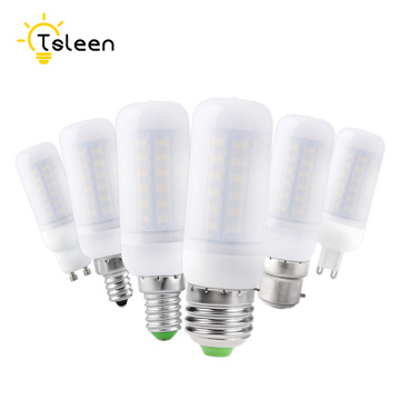 E27 LED Lamp E14 LED Bulb G9 B22 SMD5730 220V Corn Bulb 24 36 48 56 69 72LEDs Chandelier Candle LED Light For Home Decoration