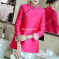 2021 vintage chiffon jacket women coat chinese style clothing cheongsam top qipao tops traditional chinese clothing for women