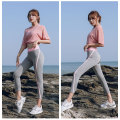 Plus Size M-4XL Women Yoga Sets Sportswear Loose Mesh Breathable 2PCS Suits Tracksuits For Female Gym Workout Running Clothing