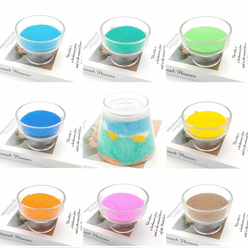 Colorful Sand Wax Jar Candle
