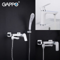 GAPPO Sanitary Ware Suite waterfall Faucets shower faucet set Brass bathtub shower mixer faucet set bath shower taps