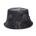 uniexs double-sided reversible fisherman hat tie-dye black bucket hat for men women