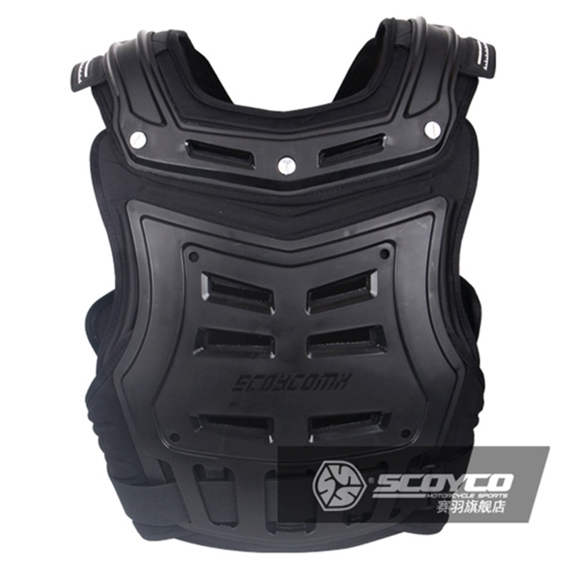 Scoyco Armor Motocross Vest Off Road Body Armor Motorcycle Armor Jacket Racing Protective Guard Gear with Arm Protectors