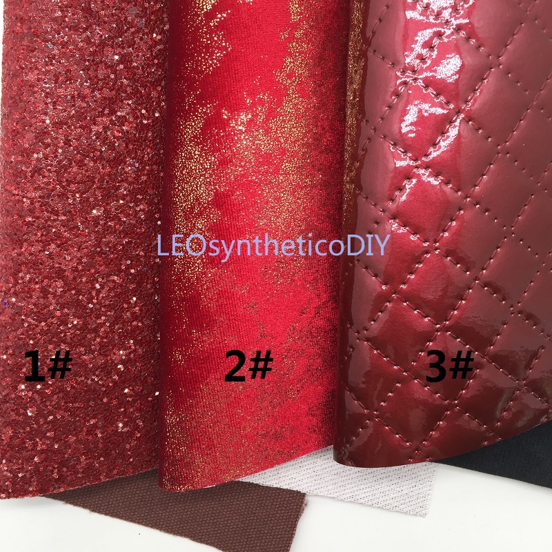 Mini Roll 30x134CM Glitter Fabirc, Metallic Velvet Fabric, Embossed Plaids Leather Roll For Making Bows LEOsyntheticoDIY SK271