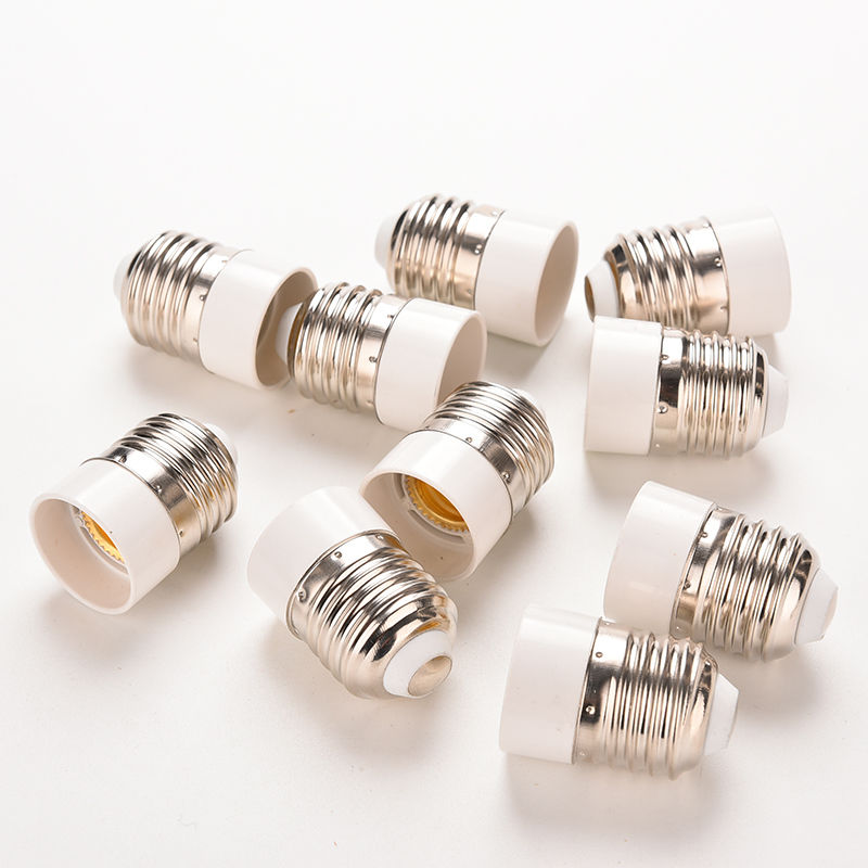 ZLinKJ 5Pcs/lot E27 to E14 lamp Holder Fireproof Material Converter Socket Conversion light Bulb Base type Adapter