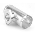 63mm 2.5inch Turbo Aluminum Flange Pipe For GD-RS FV RZ BOV Blow Off Valve Adapter L=150mm silver black YC100379