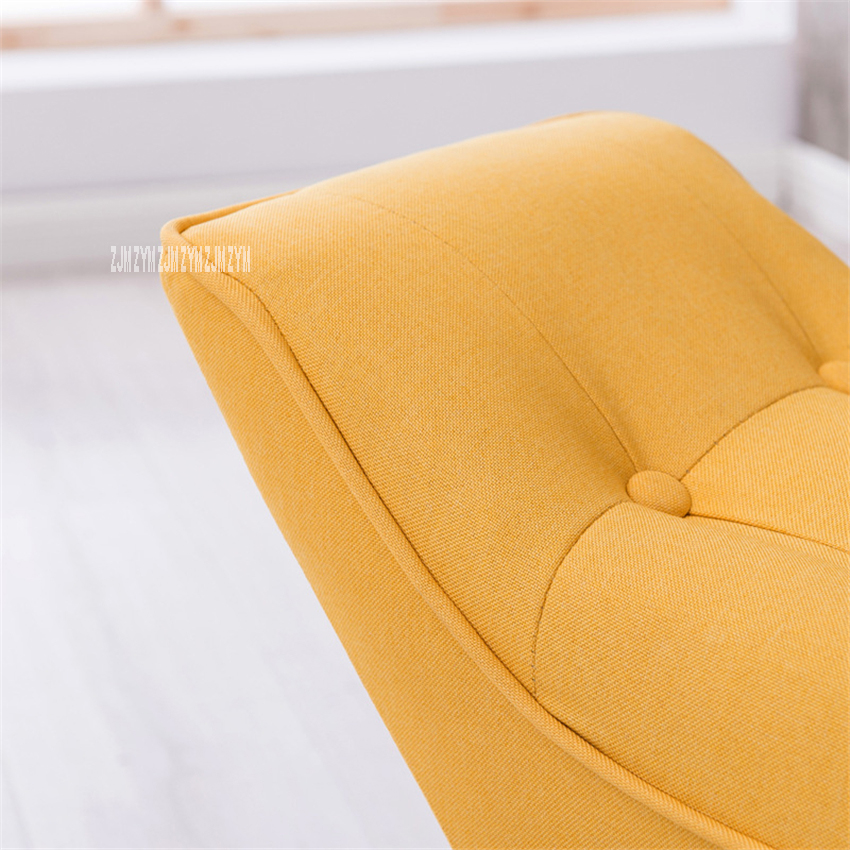 6626 Hemp Blended With Cotton Spinning Low Sofa Bench Tea Table Change Shoe Stool Household Creative Square Sofa Footstool