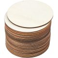 5pcs Unfinished 4 Inch Wood Circle Cutouts for Wooden Coasters DIY Crafts Home Decoration Artboard for DIY Painting Crafts
