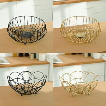 Creative Fruit Basket Countertop Storage Bowl for Snacks Fruit Vegetables Kitchen Display Decorative Dish