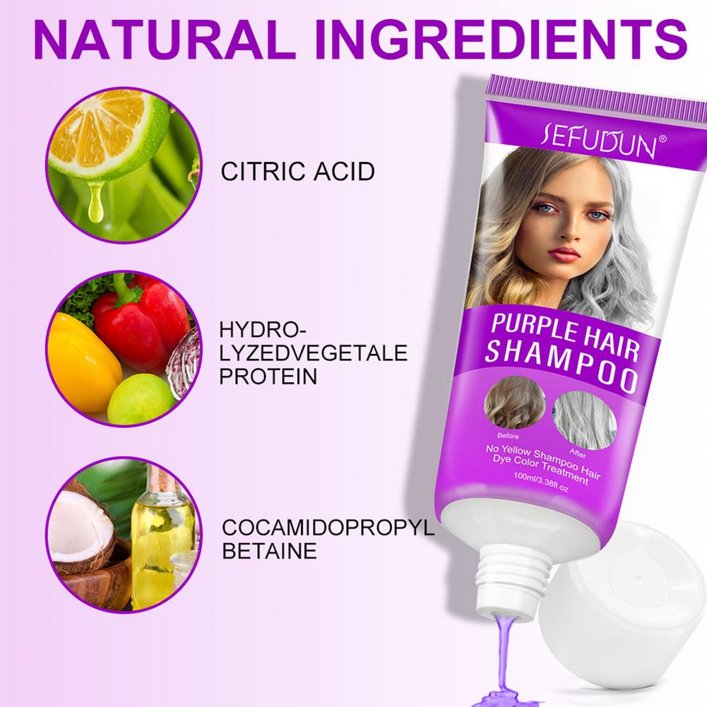 60ML Deep Repair Purple Hair Mask 100ML Purple Hair Shampoo hair oil argan oil coconut oil maroc hair products keratin treatment