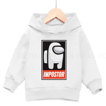 Among us, boys autumn sweatshirts 3-14 years old girls' top anime and game print clothing kids casual dinner sweaters