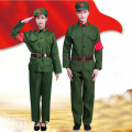 Vintage Military Uniform Red Guards Women Solider Clothing Photography Army Uniform Red Army of China Performance Costume