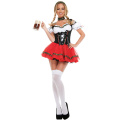 Adult Women German Bavaria Oktoberfest Costume Sexy Beer Girl Dirndl Bar Wench Maid Outfit Fantasia Party Uniform