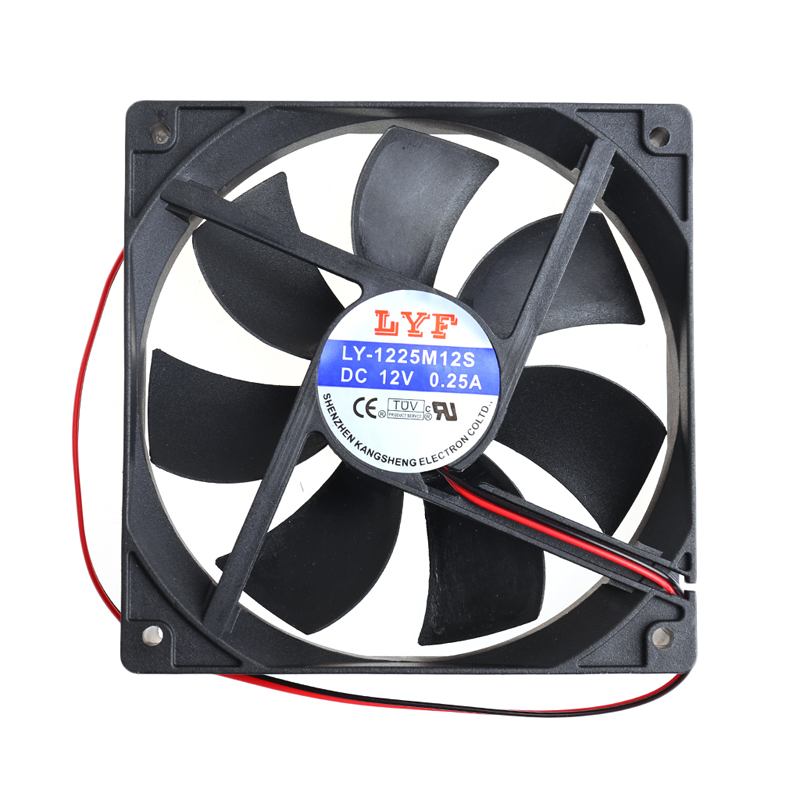 12cm High Speed Computer DC 12V 2Pin PC Case System Hydraulic Cooling Fan 12025 120*120*25mm